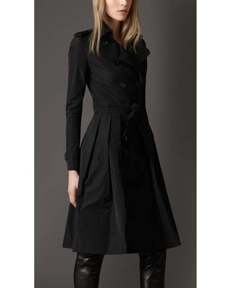 burberry trench femme noir|Burberry pleated trench.